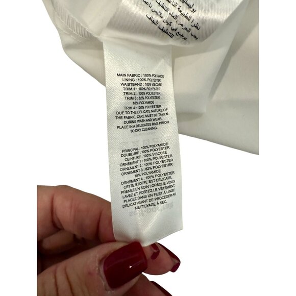 Self-Portrait White Fine Lace Mini Dress NWOT - Size XS - Picture 5 of 9